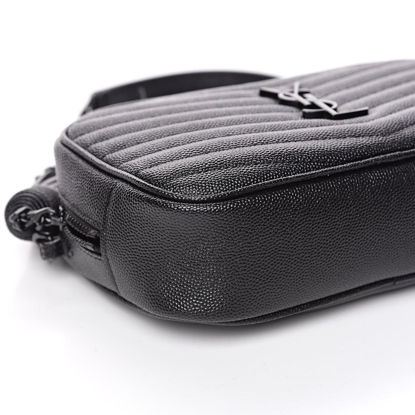Grain De Poudre Matelasse Monogram Mini Lou Camera Bag Black