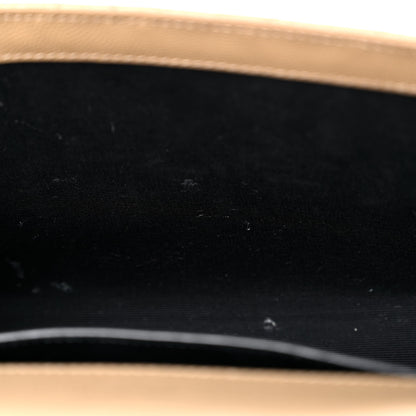 Saint Laurent Grain De Poudre Textured Mixed Matelasse Medium Triquilt Monogram Satchel Dark Beige 18 of 23