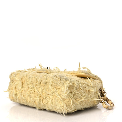 Chanel Tweed Quilted Mini Rectangular Flap Yellow 15 of 17