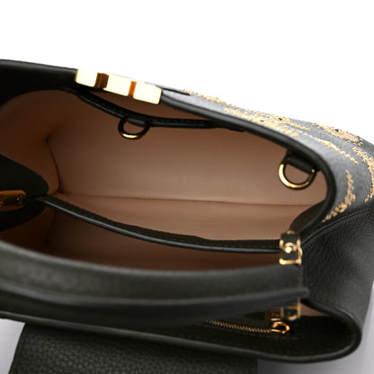 Louis Vuitton Taurillon Flowers Capucines BB Khaki 5 of 8