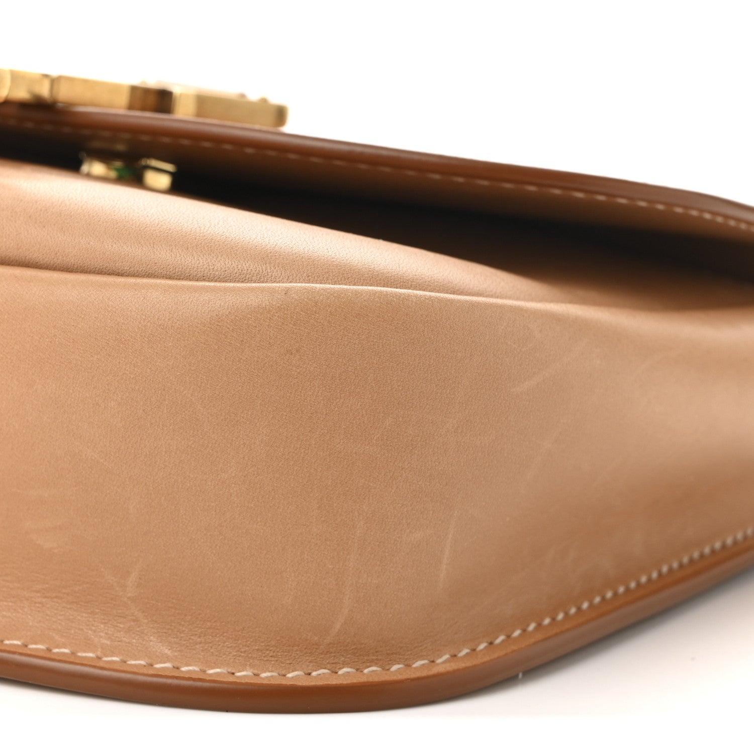 Saint Laurent Smooth Vintage Calfskin Small Kaia Satchel Brown Gold 10 of 10