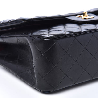 Chanel Lambskin Quilted Jumbo Double Flap Black 8 of 13