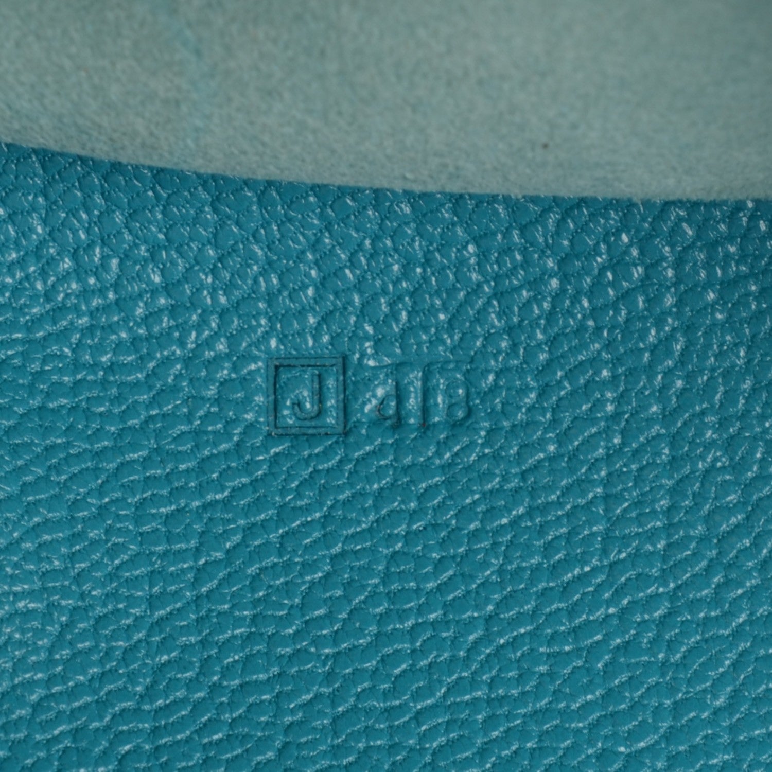 Hermes Chevre Mysore Bi Color Vision Agenda Chocolate Turquoise 9 of 11