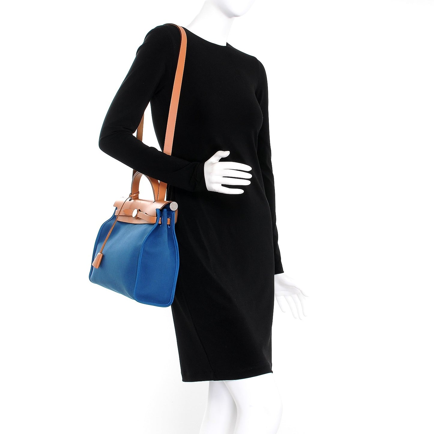 Vache Hunter Toile Herbag Zip 31 PM Bleu Natural