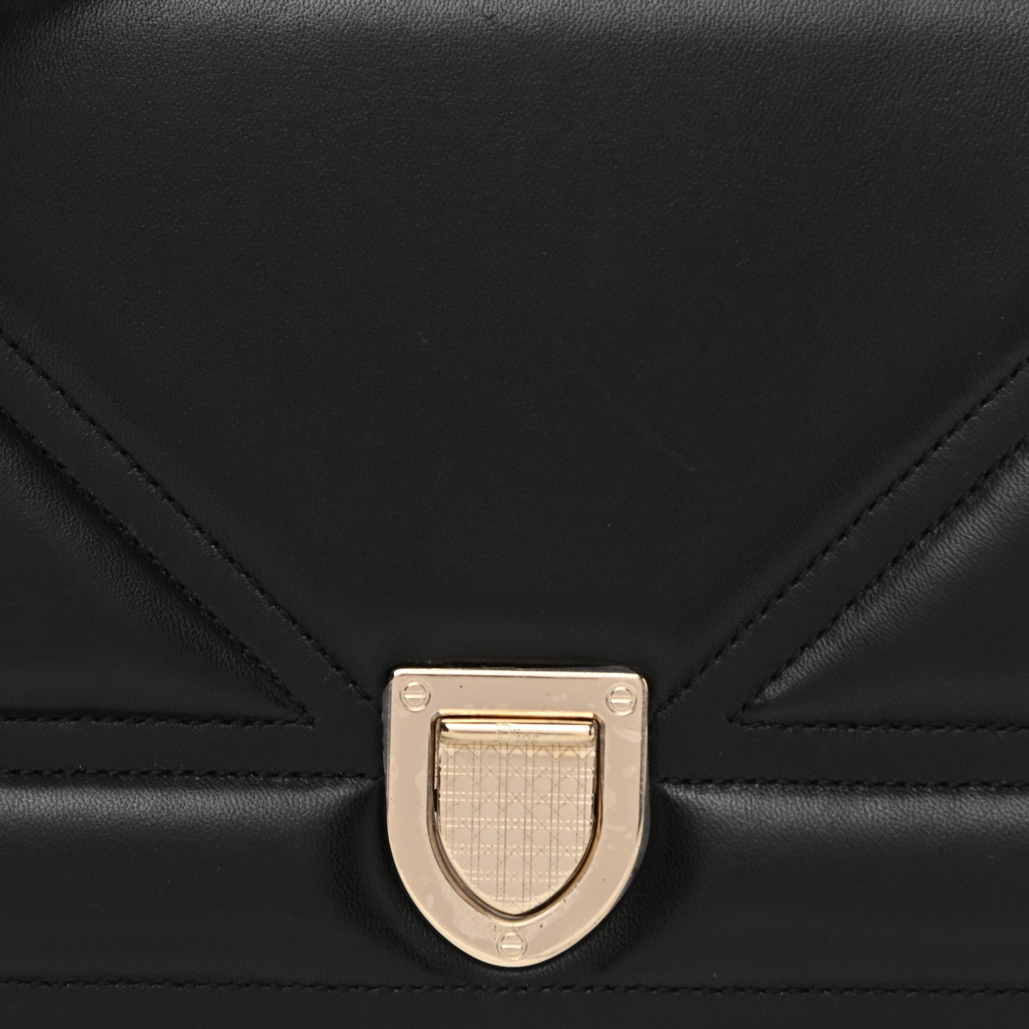 Christian Dior Lambskin Medium Diorama Flap Bag Black 9 of 13