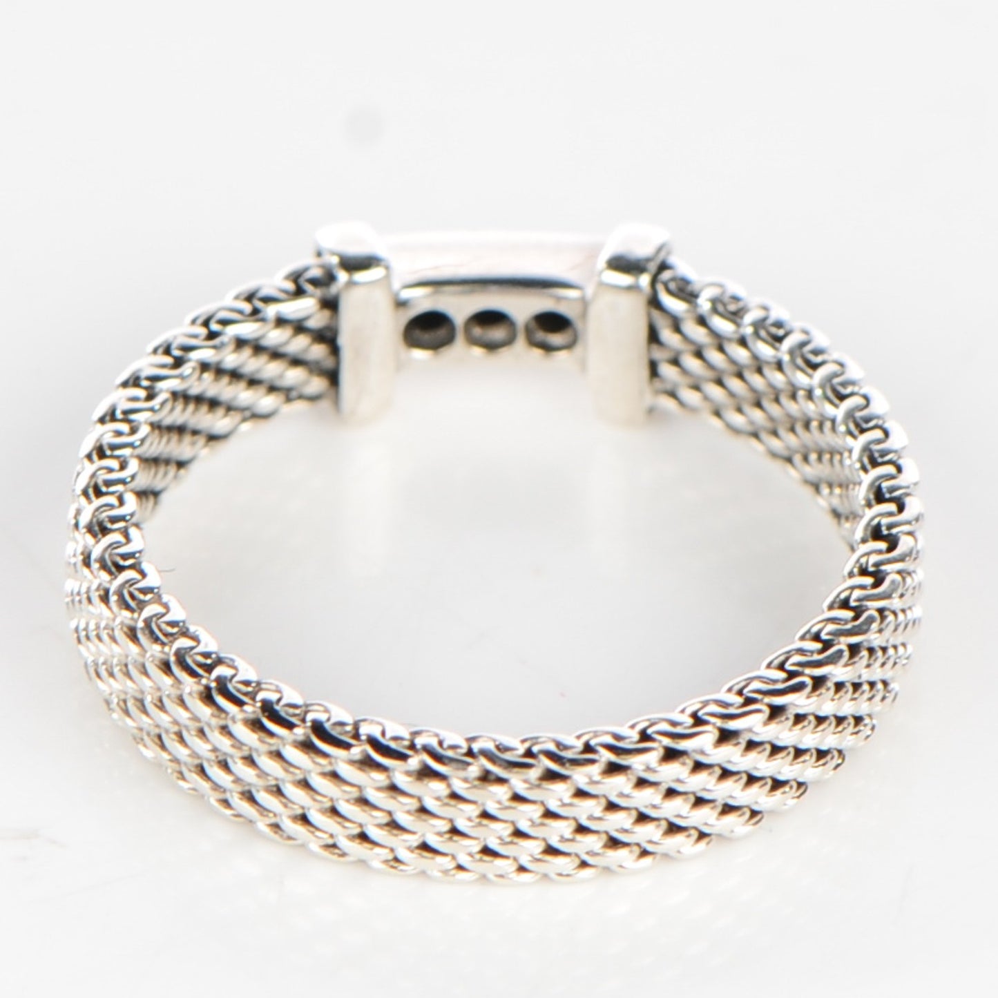 Sterling Silver Diamond Narrow Somerset Ring 49 4.75
