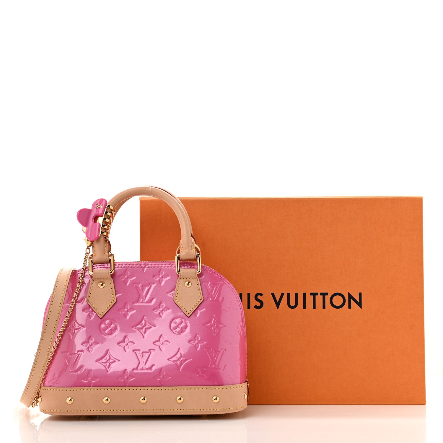 Louis Vuitton Vernis Alma BB Neon Pink 13 of 13