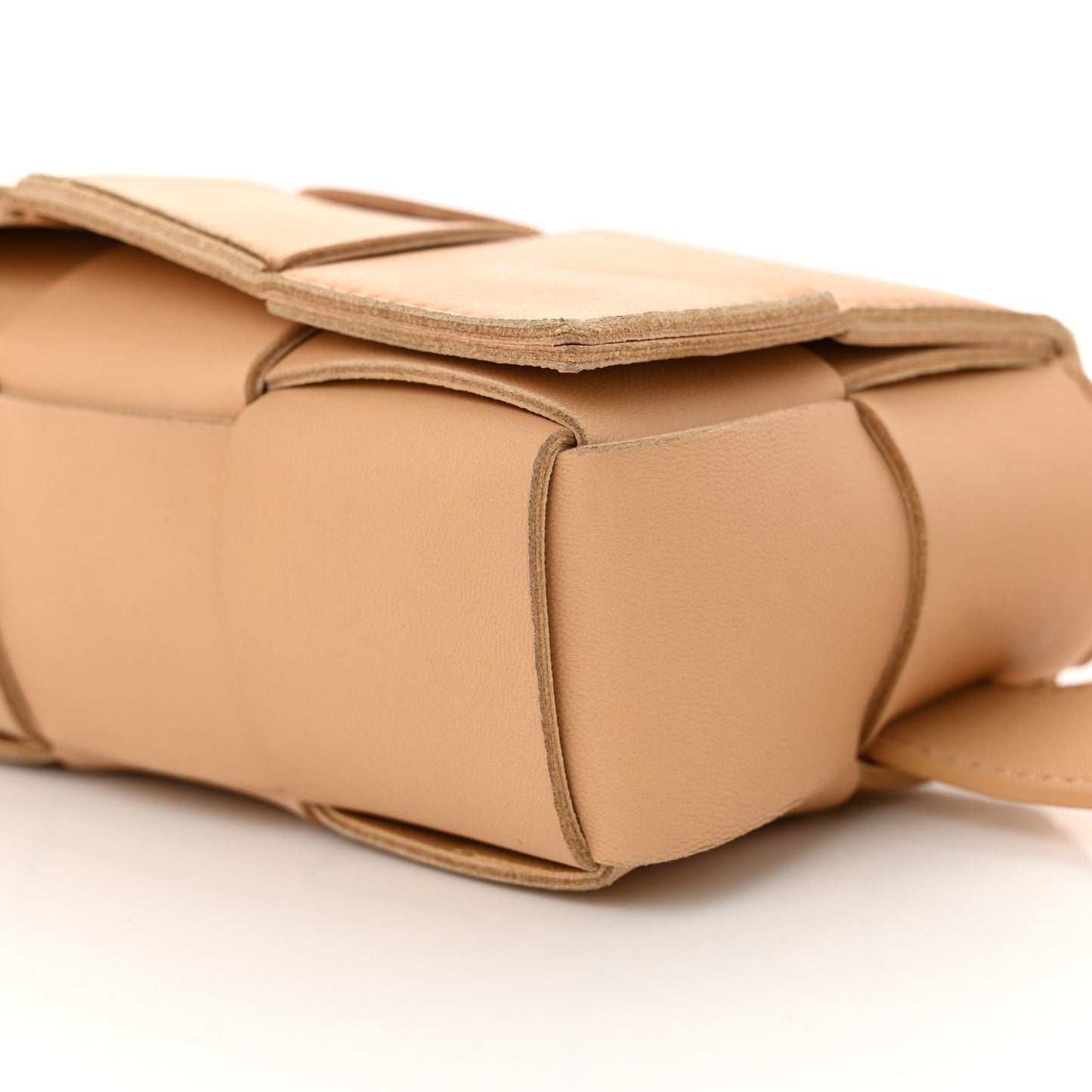 Nappa Maxi Intreccio The Belt Cassette Bag Almond
