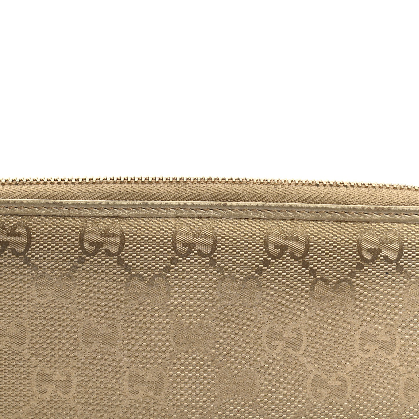 Imprime Monogram GG Pierce Zip Around Wallet Gold
