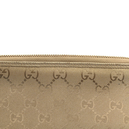 Gucci Imprime Monogram GG Pierce Zip Around Wallet Gold 11 of 14