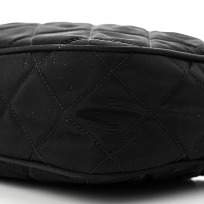 Prada Nylon Tessuto Impuntu Quilted Bandoliera Crossbody Bag Black 9 of 9