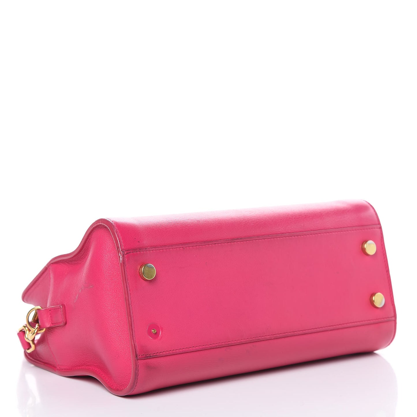 Calfskin Monogram Baby Cabas Fuchsia