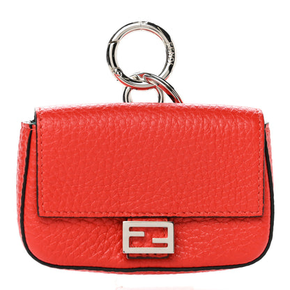 Fendi Cuoio Romano Micro Baguette Charm Papavero 1 of 6