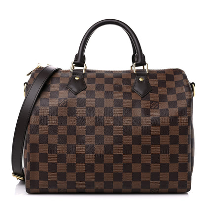 Louis Vuitton Damier Ebene Speedy Bandouliere 30 1 of 10