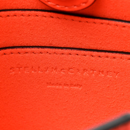 Stella McCartney STELLA MCCARTNEY Eco Alter Nappa Perforated Logo Mini Crossbody Orange 6 of 8