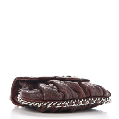 Chanel Washed Lambskin Quilted Mini Chain Around Flap Dark Brown 4 of 7