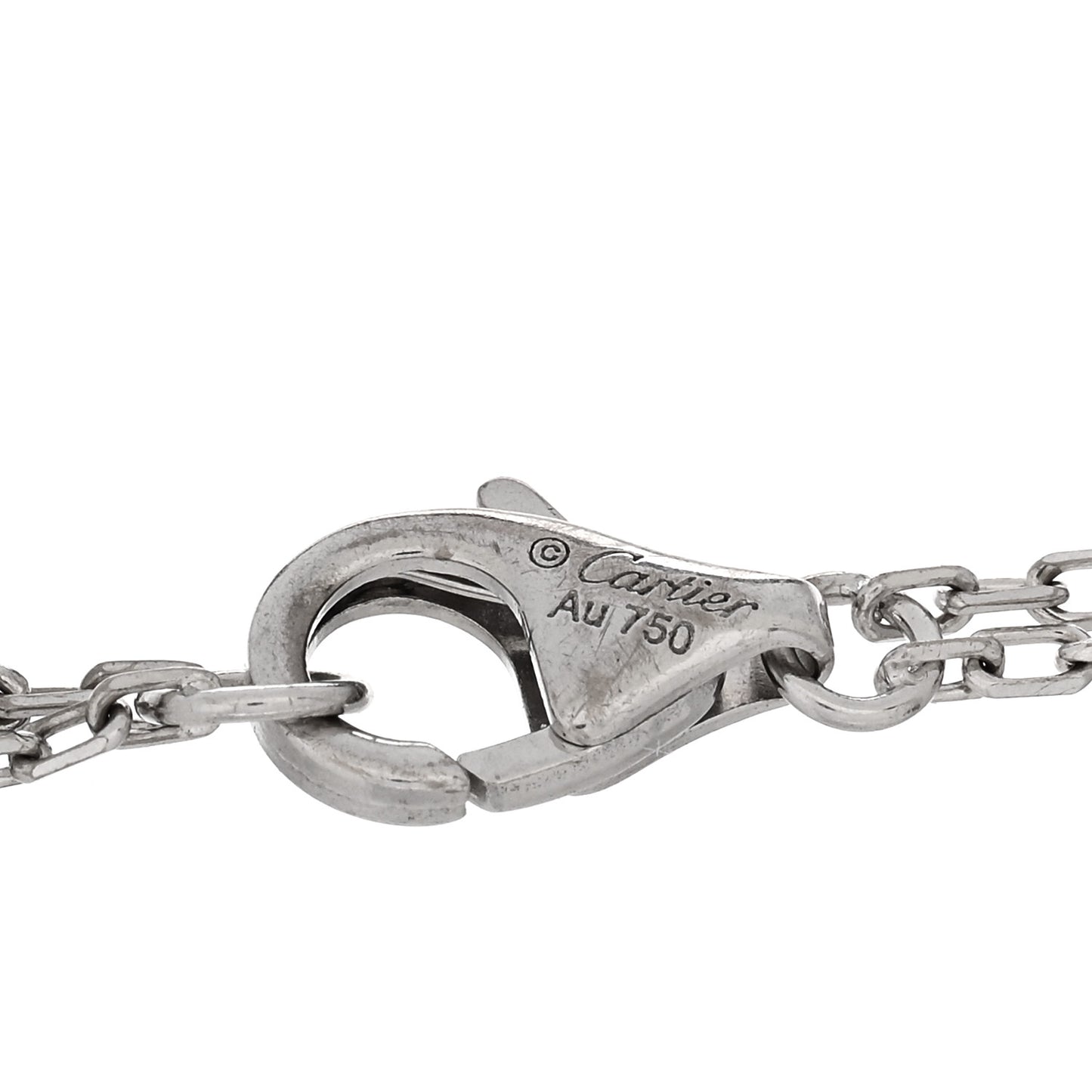 18K White Gold Diamond LOVE Bracelet