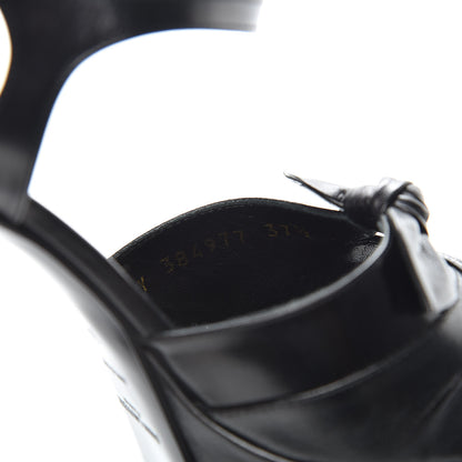 Saint Laurent Goatskin Candy 80 Platform Sandals 37.5 Black 10 of 11