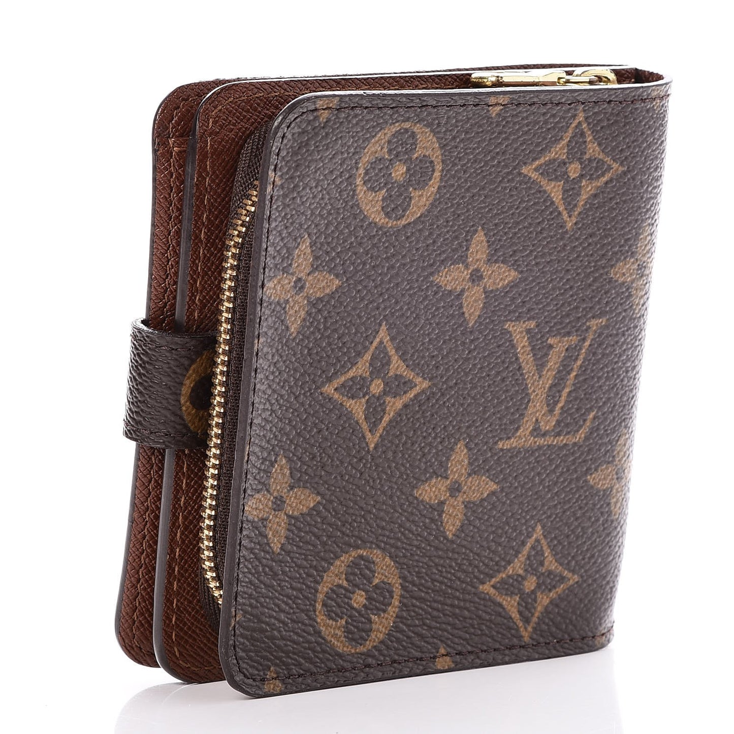 Monogram Compact Zippe Zipped Wallet