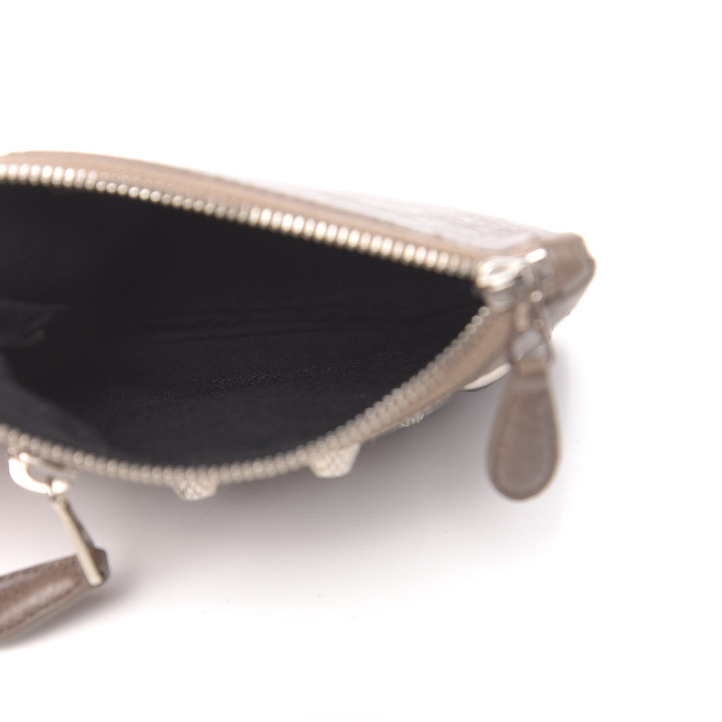 Agneau Giant 12 Silver Hardware M Porte-Monnaie Coin Purse Sahara