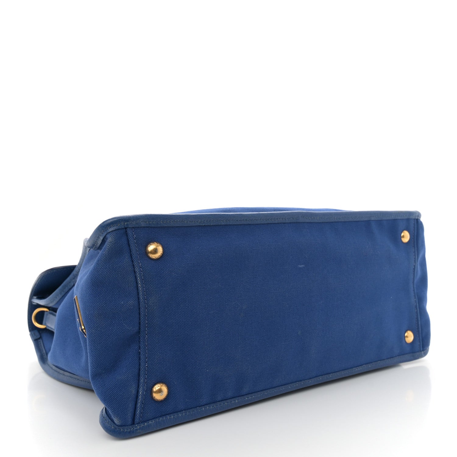 Prada Canapa Cinghiale Flap Tote Royal 4 of 13