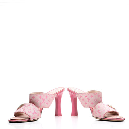 Louis Vuitton Mini Monogram Mary Kate Mules 41 Pink 5 of 15