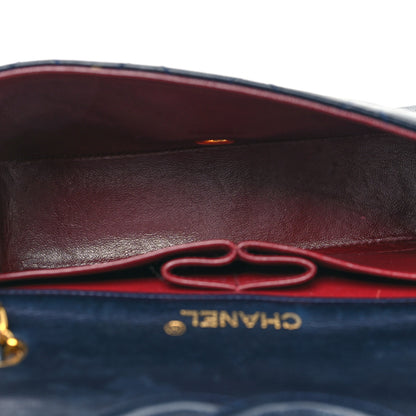 Chanel Lambskin Quilted Small Single Flap Navy Navy 4 of 12