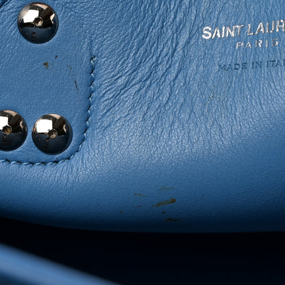 Saint Laurent Grained Calfskin Baby Sac De Jour Blue Clair 12 of 13