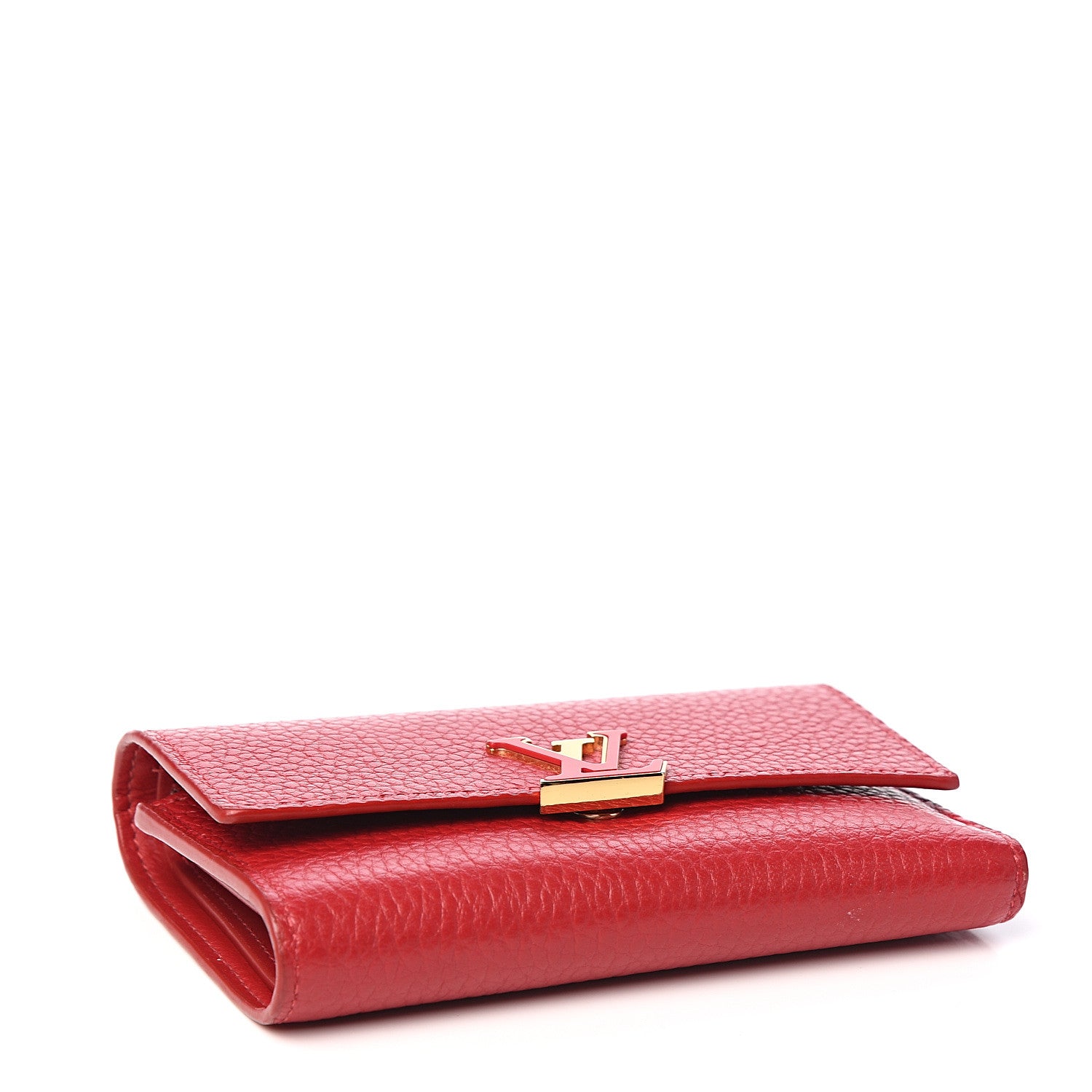 Louis Vuitton Taurillon Capucines Compact Wallet Rubis 3 of 8