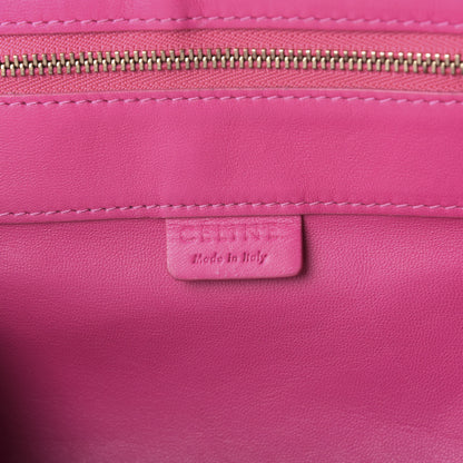 Celine Lambskin Vertical Bi-Color Cabas Fluo Pink Fluo Orange 6 of 10