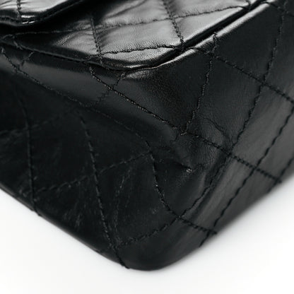 Chanel Aged Calfskin Quilted 2.55 Reissue Mini Flap Black 9 of 11