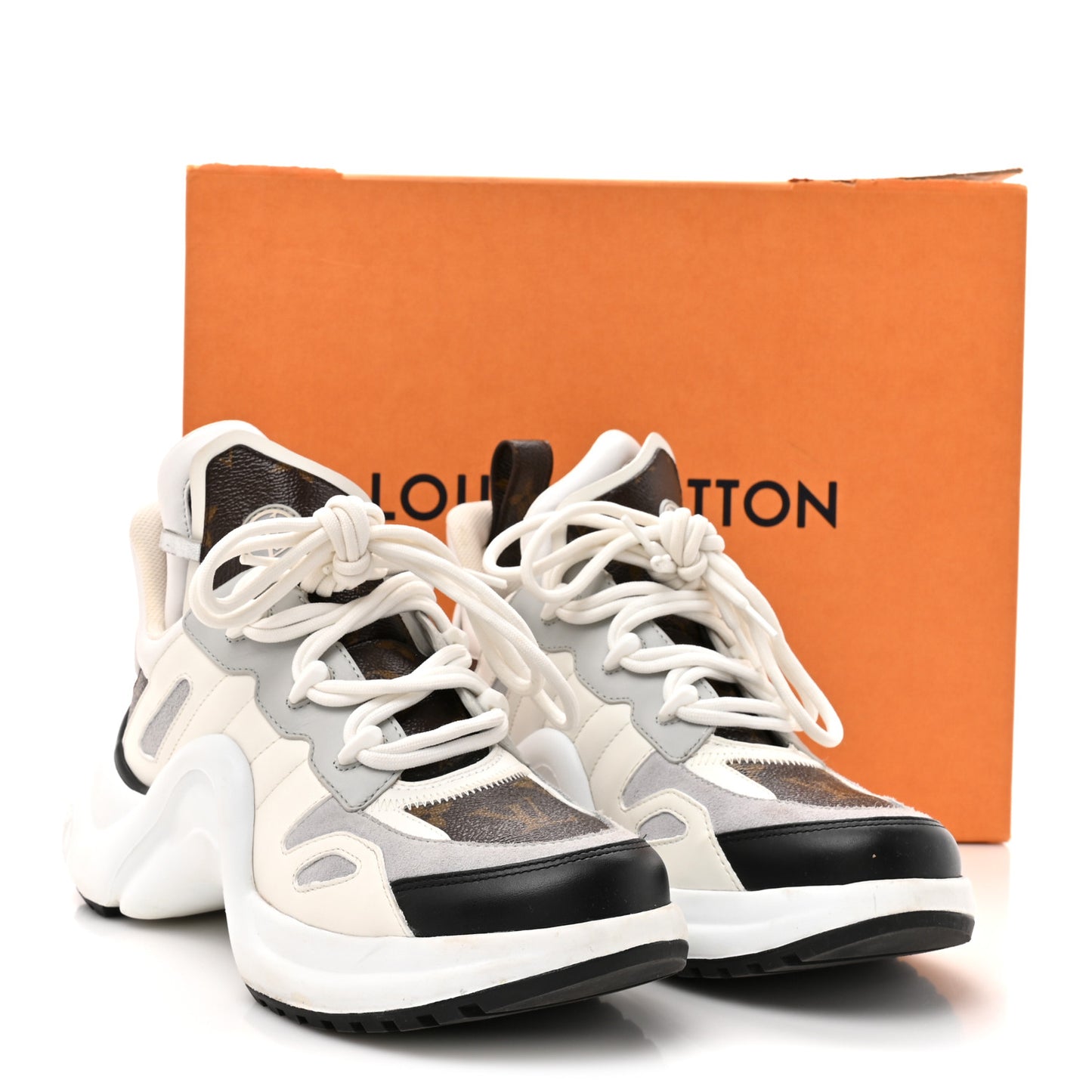 Patent Monogram LV Archlight Sneakers 38 White