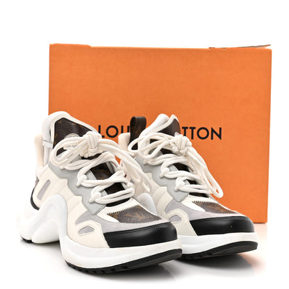 Louis Vuitton Patent Monogram LV Archlight Sneakers 38 White 12 of 12