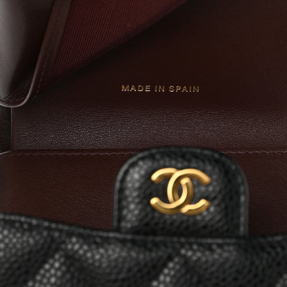 Chanel Caviar Quilted Compact Flap Wallet Black 7 of 9