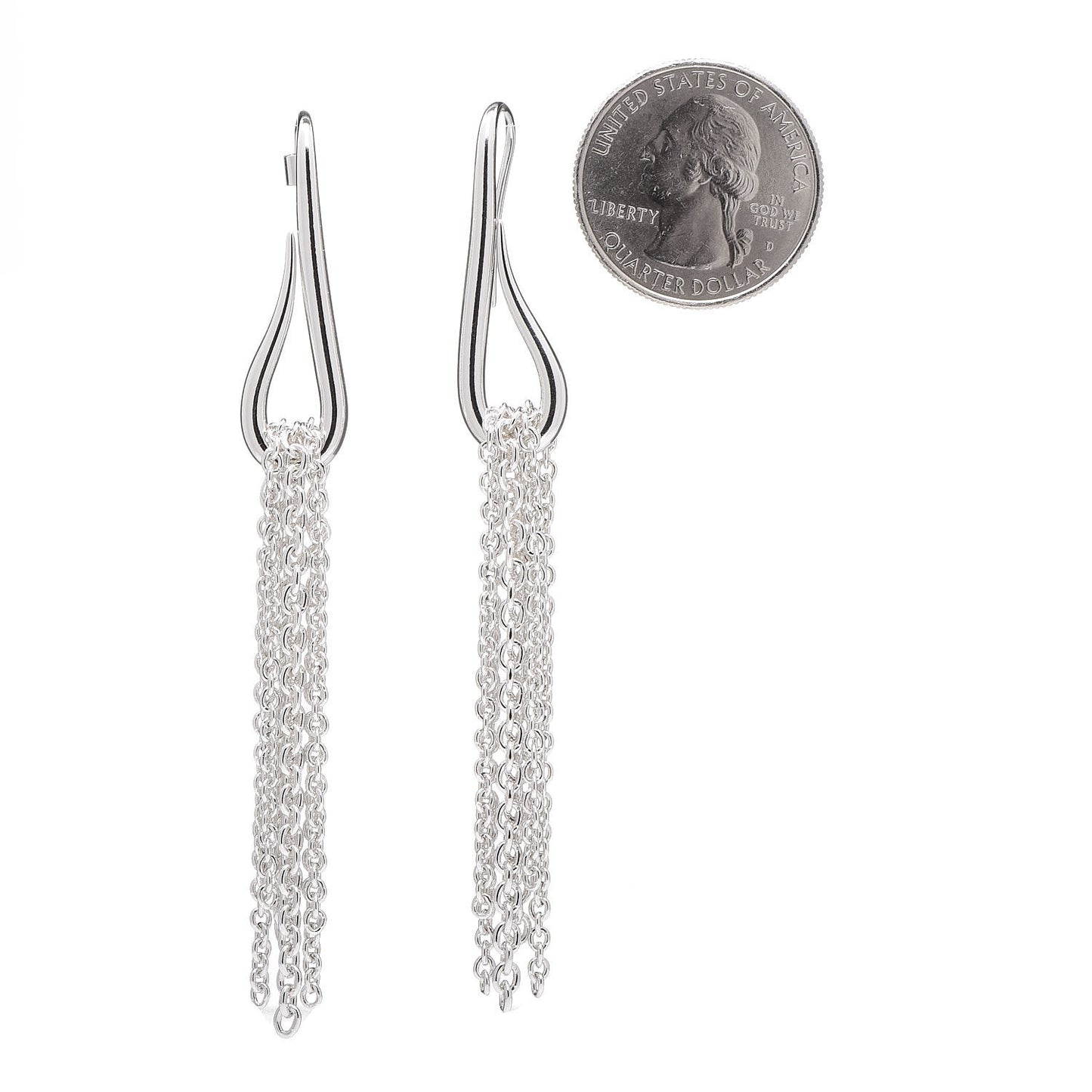 Sterling Silver Licol Chaine D'Ancre Drop Earrings