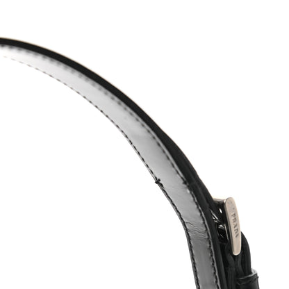 Prada Spazzolato Logo Print Framed Bag Black 10 of 11