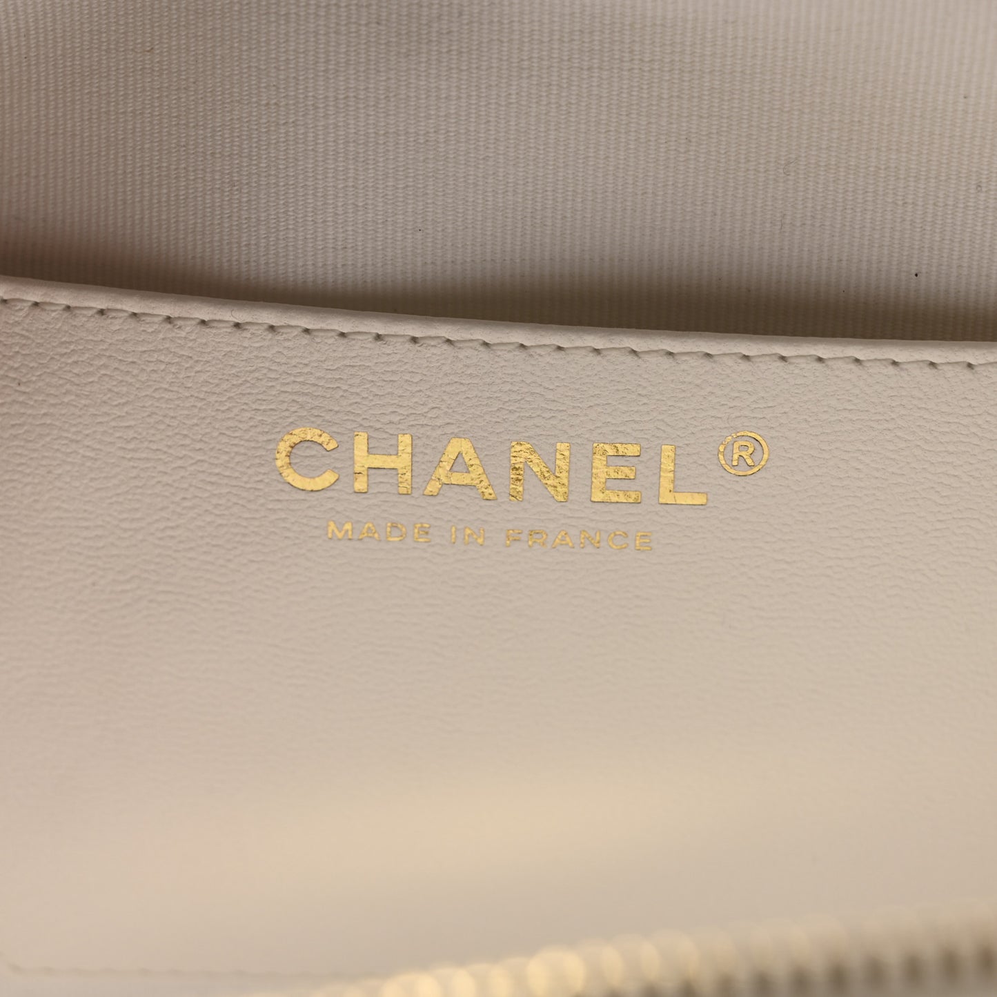 Lambskin Quilted CC In Love Heart Bag White