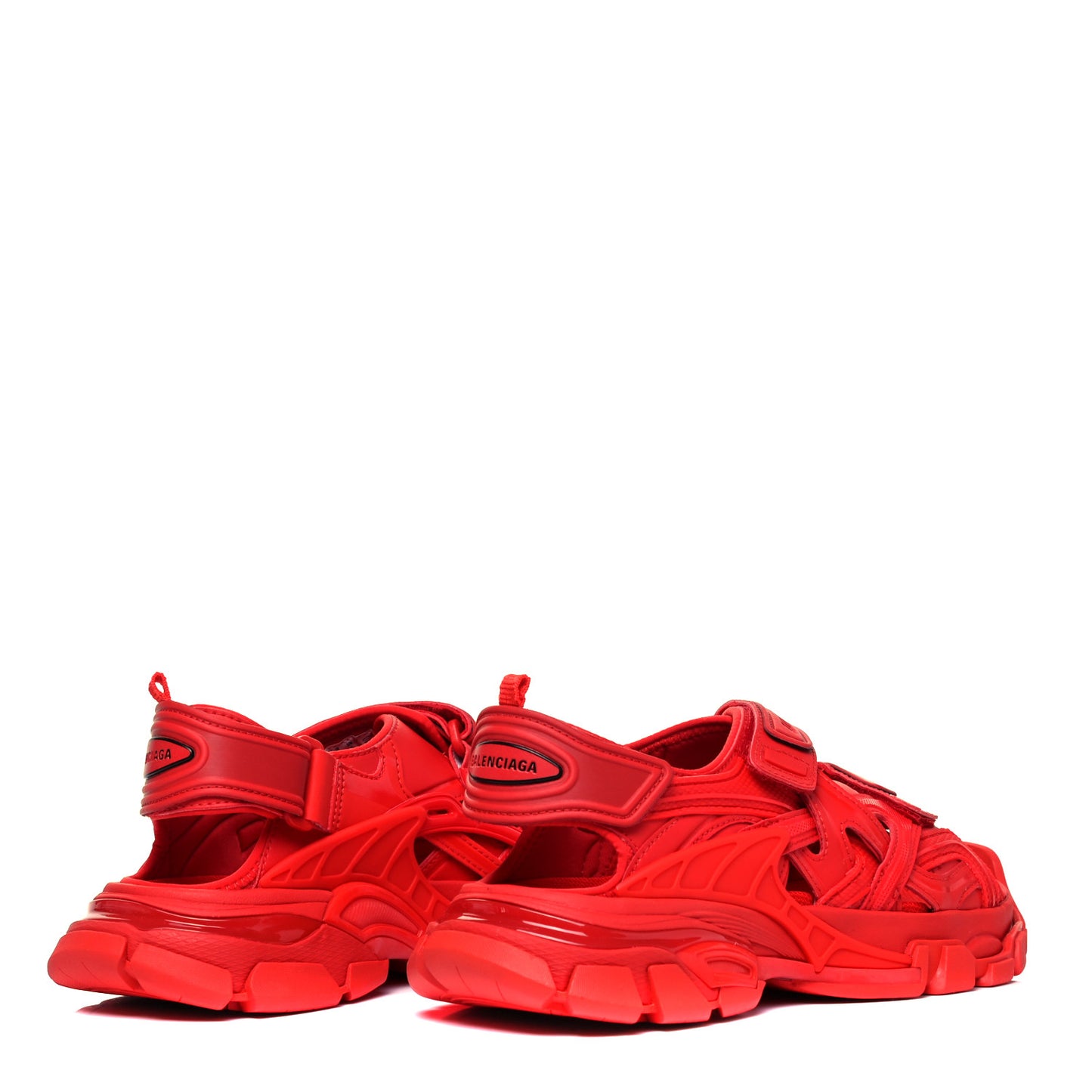Neoprene Rubber Womens Track Sandals 37 Full Red