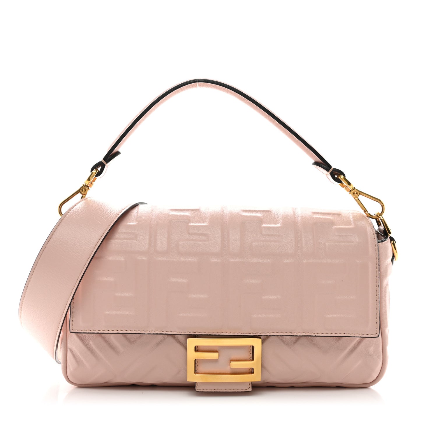 Nappa FF 1974 Embossed Baguette Rosa Quarzo