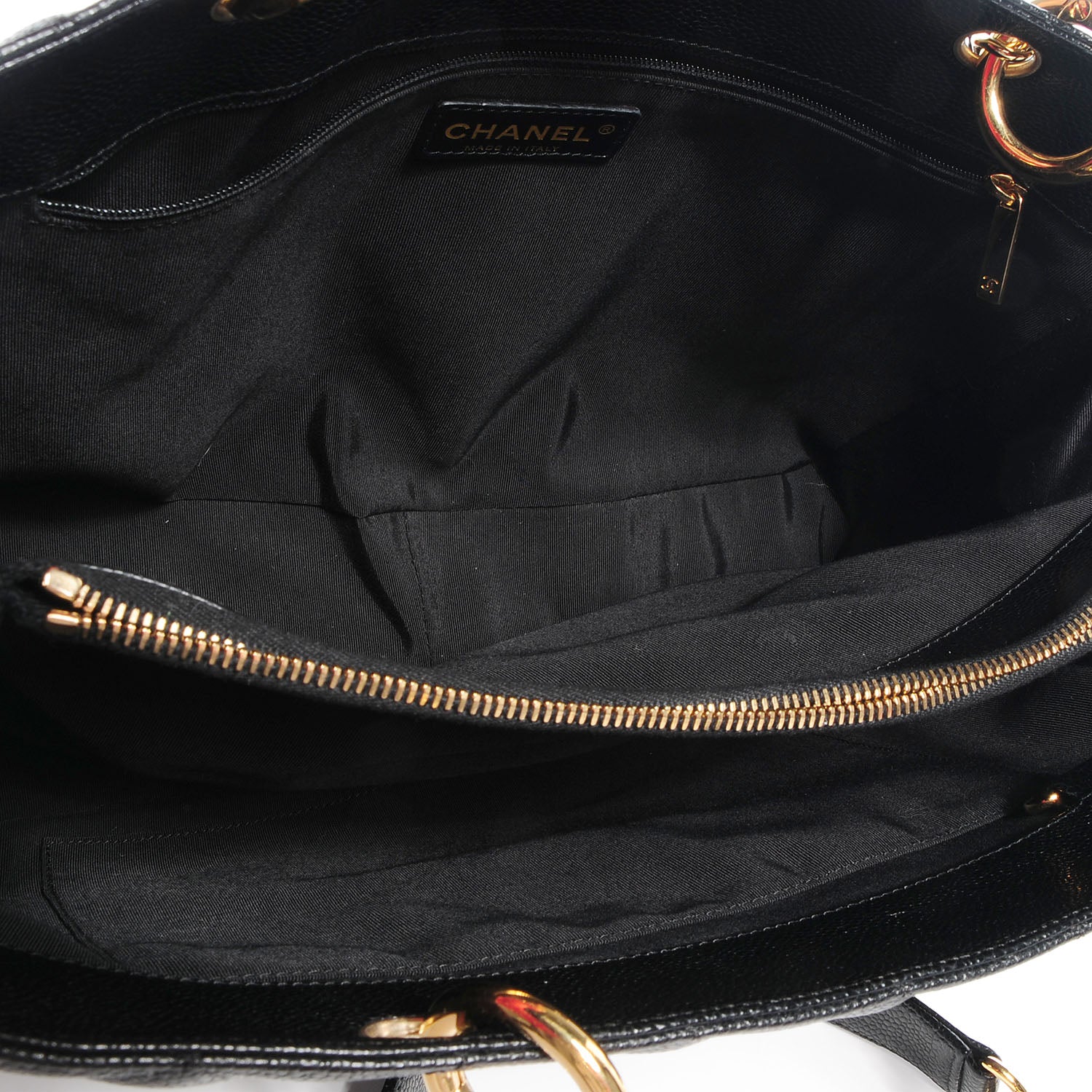 Chanel Caviar Grand Shopping Tote GST Black 6 of 8
