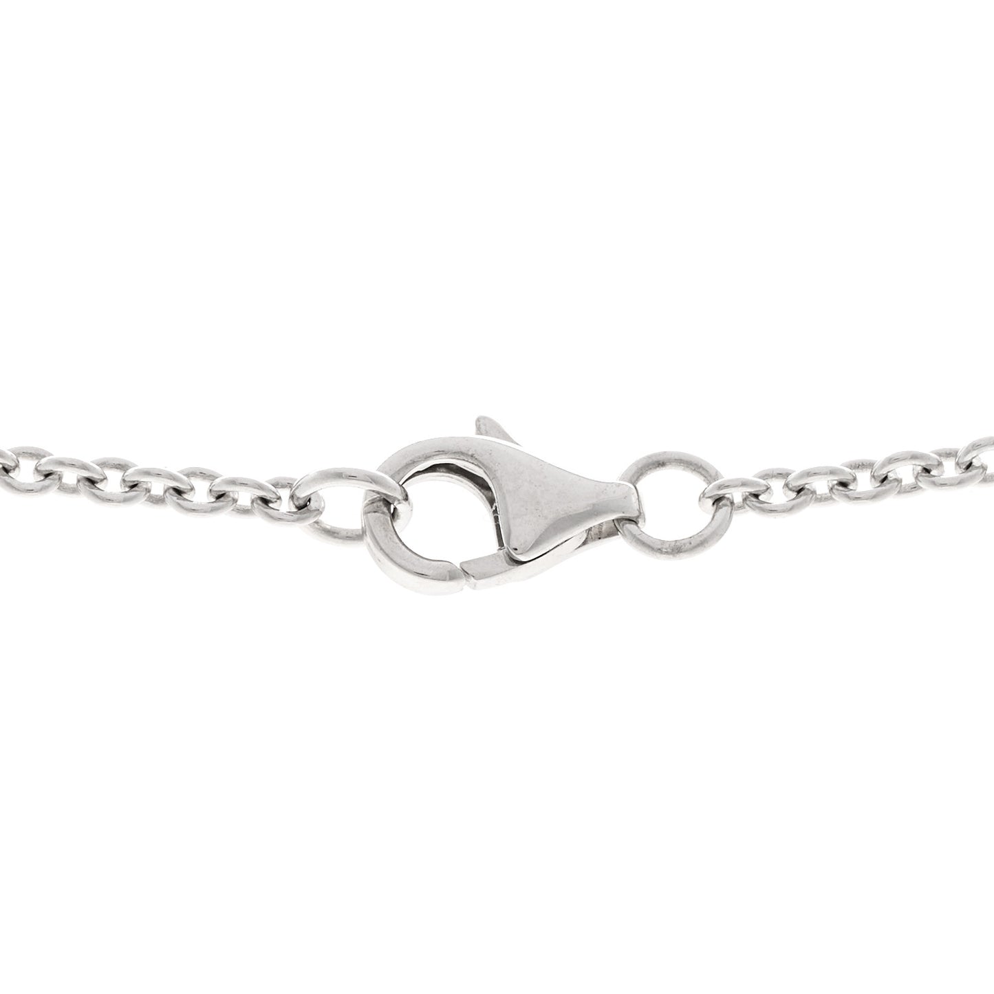18K White Gold Interlocking LOVE Necklace