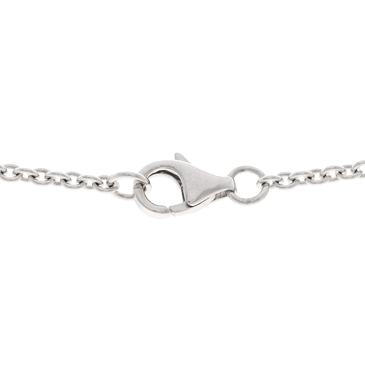 Cartier 18K White Gold Interlocking LOVE Necklace 4 of 5