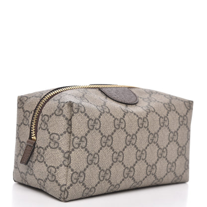 Gucci Soft GG Supreme Monogram Calfskin Medium Ophidia Cosmetic Case Beige Ebony New Acero 3 of 10