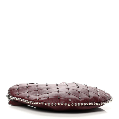 Alexander Wang Pebbled Calfskin Studded Roxy Hobo Burgundy 5 of 12