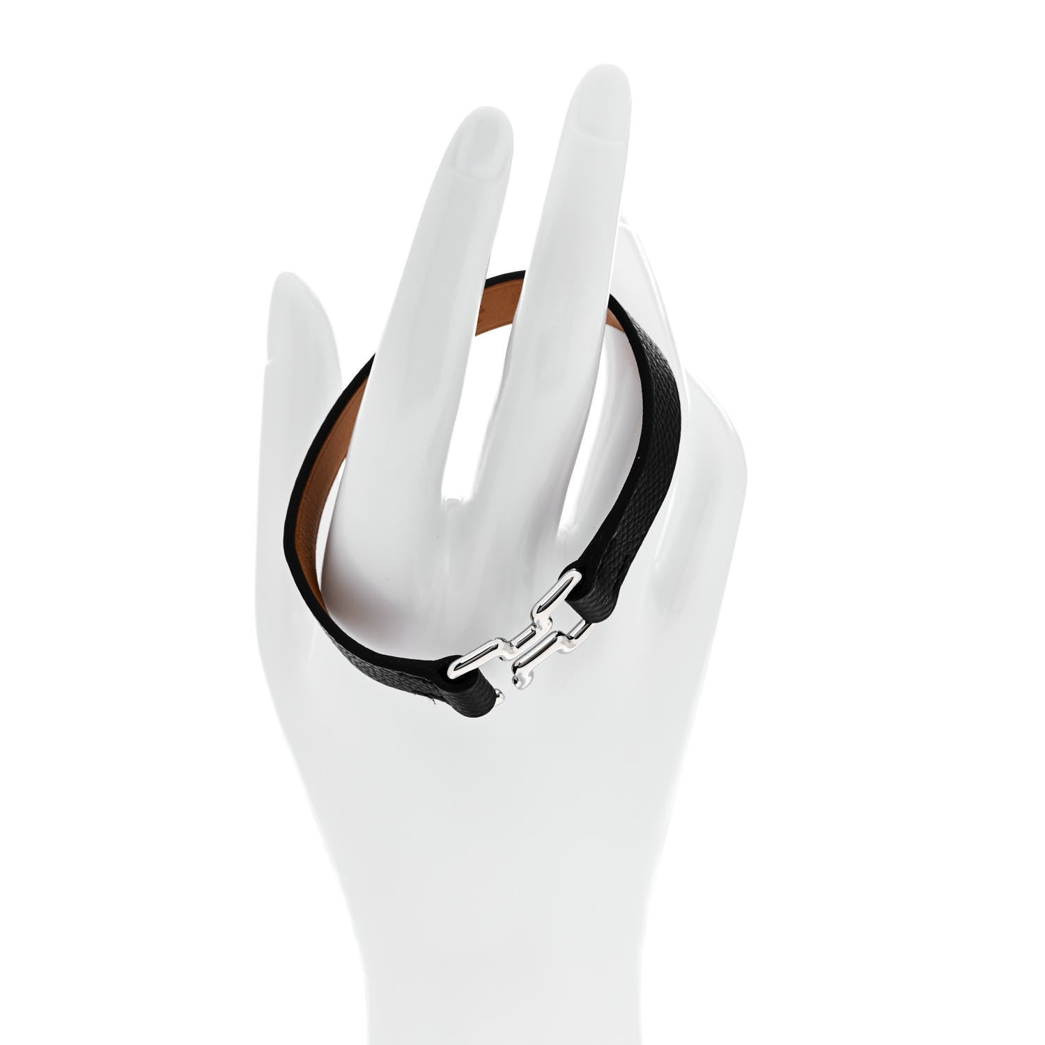 Hermes Epsom Tonight Bracelet T6 Black 2 of 6