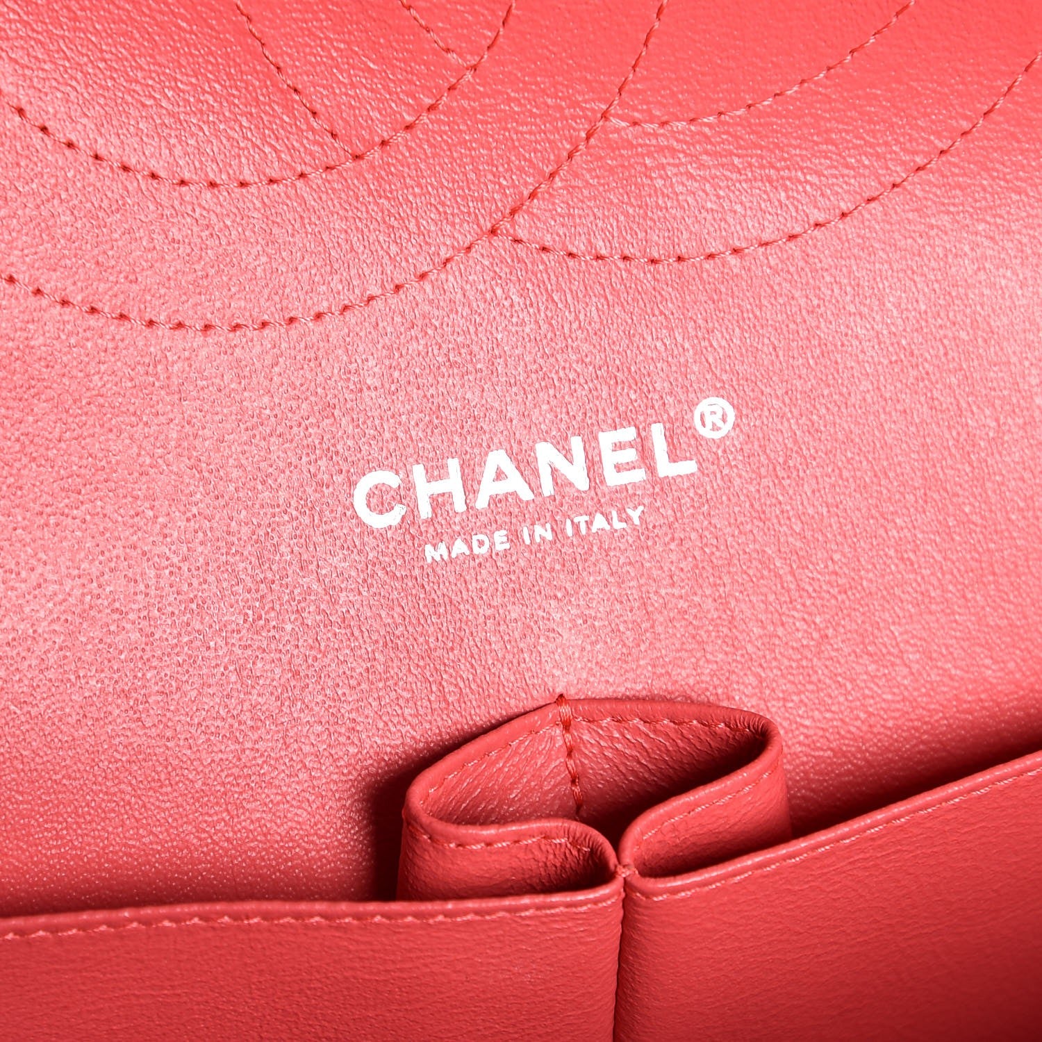 Chanel Caviar Quilted Jumbo Double Flap Red 7 of 8