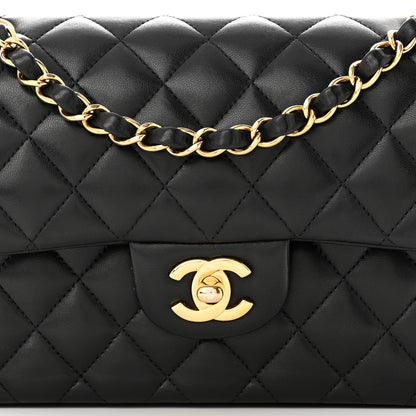 Chanel Lambskin Quilted Small Double Flap Black 8 of 12