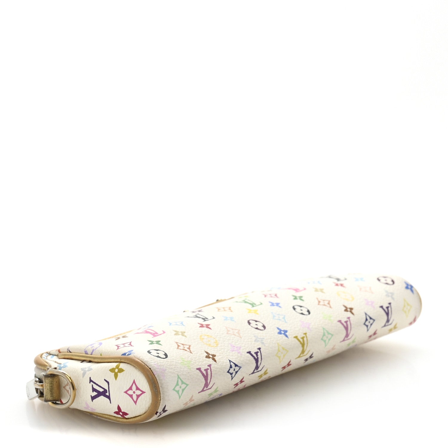 Louis Vuitton Monogram Multicolor Kate Clutch White 4 of 12