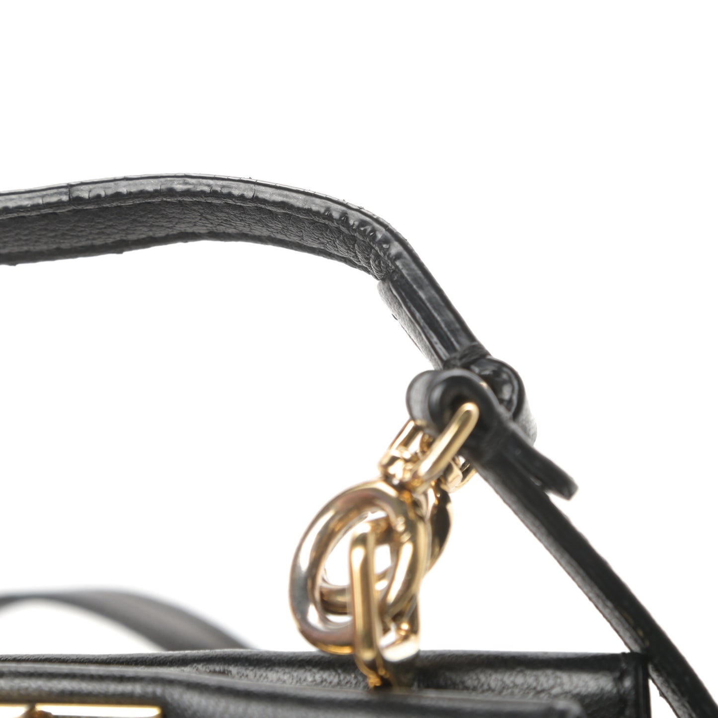Nappa Micro Peekaboo Iconic Satchel Black