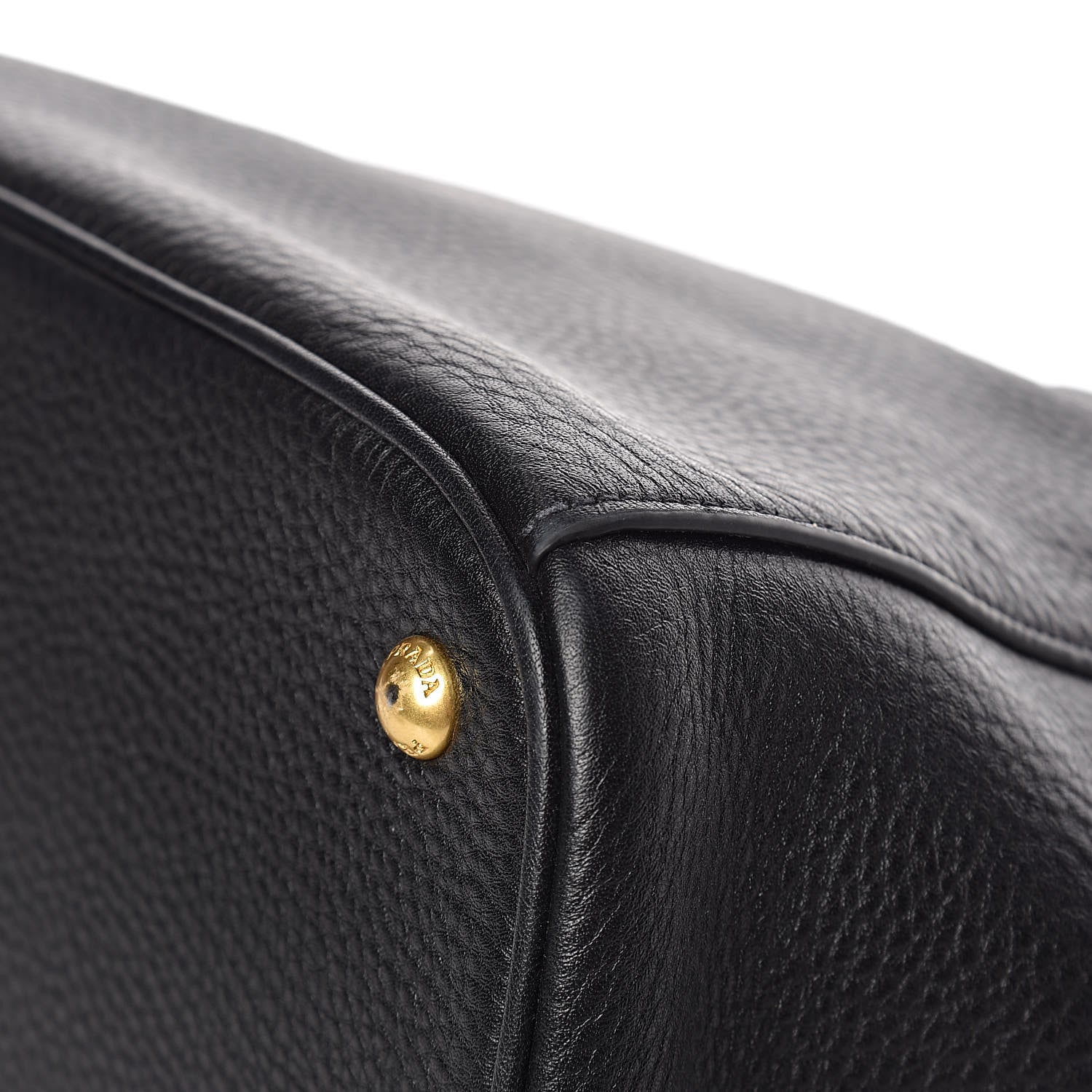 Prada Vitello Daino Tote Black 11 of 12